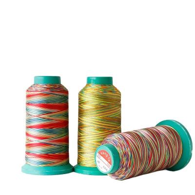 China Shoes High Tenacity Rainbow Color Polyester Cotton Embroidery Nylon Sewing Thread OEM ODM for sale