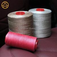 Quality Weaving 0.8MM 100% Polyester Waxed Thread for Leather Sewing 210D/16 Flat Waxed for sale