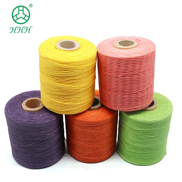 Quality 260m Leather Sewing Flat Wax Thread in 0.8mm Thickness with 240 Color Options for sale