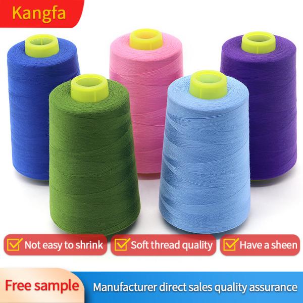 Quality 100% Polyester Yarn 40s/2 Color Spun TKT120 Sewing Thread for Textile Manufactur for sale