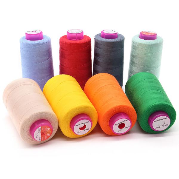 Quality OEM ODM Accepted 100% Spun Polyester Sewing Thread 40/2 3300yard TKT120 for Knitting for sale