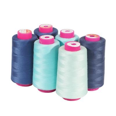 Chine Fil de couture en polyester polié en couleurs pour les vêtements résistant à l'abrasion à vendre