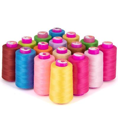 China 100% Polyester Spun Yarn Sewing Thread Abrasion Resistance For Jean Sewing for sale