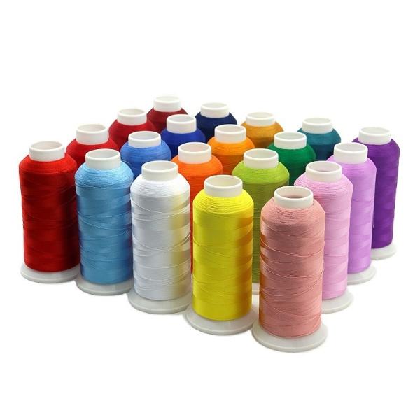 Quality 140G 5000M/cone 100% Polyester 120d 2 Embroidery Thread for Clothing Embroidery for sale