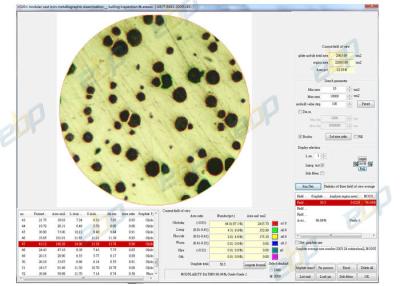 China Software confiable del microscopio metalúrgico, software de análisis de imagen para la metalurgia en venta