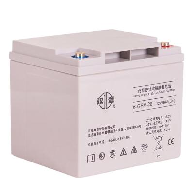 China Shuangdeng 6-GFM-26 Lead Acid Battery 12V26Ah 170mm Height for Chargeable Power System for sale
