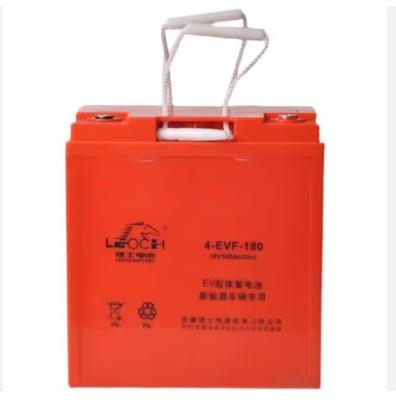 China Cycle Life 3 Years Battery Type Deep Cycle Sealed AGM LEOC 4-EVF-1808V Power Cell for sale