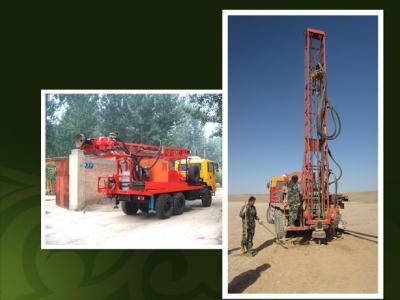 China Truck mounted drilling rig in desert oil prospecting for sale