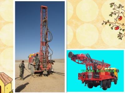 China Truck mounted drilling rig in desert for sale