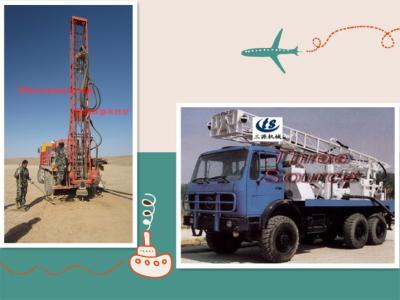 China Truck mounted drilling rig in desert testing for sale