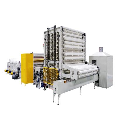 China 14 - 45kw Toilet Paper Rewinding Machine 380V 2150mm width for sale