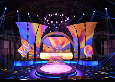 China P10 Full Color LED Display Rental Stage Background LED Screen 1800nits Brightness for sale