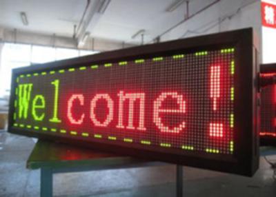 China Traffice Car Scrolling Remote Control LED Sign Board 1R1G1B Yellow And Red Color for sale