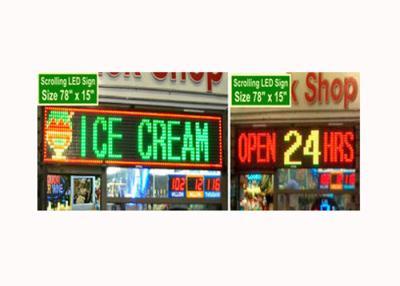 China Waterproof programmable Scrolling Outdoor LED Sign Boards P10 red LED sign module for sale