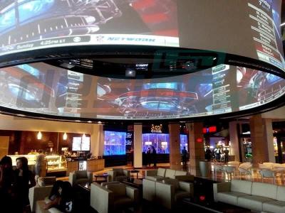 China Big Rental Curved LED Screen Synchronous 360 Degree LED Display 1800 Cd/M2 for sale
