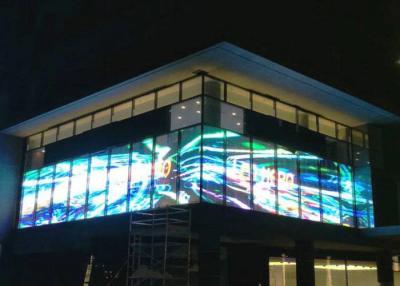 China High Brightness Outdoor Transparent LED Display Screen  500mm X 1000mm Cabinet for sale