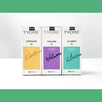 China YVOIRE High molecular weight hyaluronic acid volumizing face shape filling nose chin hyaluronic acid for sale