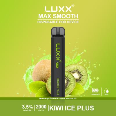 China Kiwi Ice Plus Flavor Disposable-de Sigaret Vaper van Nicotinepeulen 7.0ml E Te koop