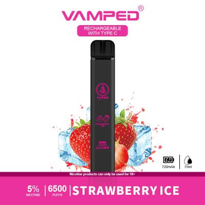 China Strawberry Ice Rechargeable Vape Pen 1300mAh Battery Draw Activated for sale
