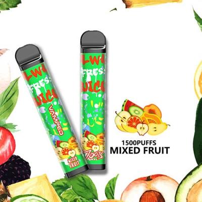China Fruit Flavor Disposable Electronic Cigarette , 2000 Puff Nicotine Vape All In One for sale
