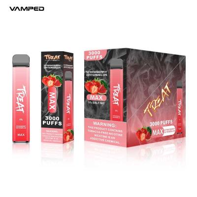 China Strawberry Watermelon Disposable Vape Pen Nicotine Devices 7Ml E Liquid Capacity for sale