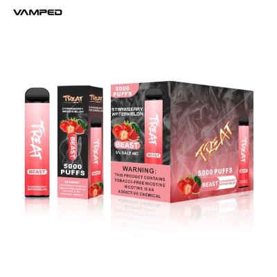 China 5000 Hits 100mm Disposable Electronic Cigars Puff Bar Strawberry Watermelon for sale