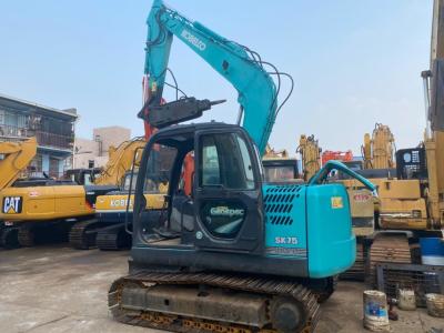 China 7t Second Hand SK75-8 Hydraulic Crawler Excavator With 0.4m3 Bucket 6850KG for sale