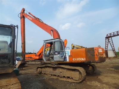 China Japanese Used Hitachi Excavators EX200 0.8cbm Bucket Capacity With 17M Long Arm for sale