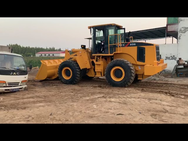 Used Liugong wheel loader CLG856 with operating weight 16800KG, with Cummins engine