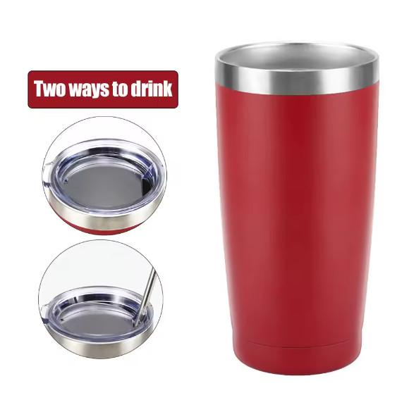 Quality 20 OZ Stainless Steel Insulated Wine Tumbler Sustainable Powder Coated for sale