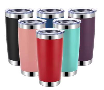 China 20 OZ Stainless Steel Insulated Wine Tumbler Sustainable Powder Coated en venta