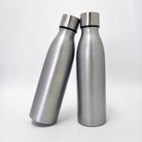 Quality 17oz Nature Color Stainless Sports Bottle , Vacuum Sports Bottle With Pop Up Lid for sale