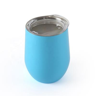 China 12oz Stainless Steel Wine Cup Customized Logo Printed High Safety With Lid for sale