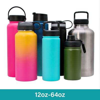 China 12oz - 64oz Stainless Steel Insulated Bottle Double Wall Vacuum Insulated for sale