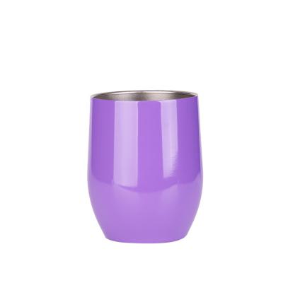 China Food Contact Safe Stainless Steel Wine Tumbler , 10oz Double Wall Stainless Steel Tumbler for sale