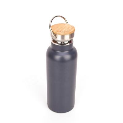China 500ml 17oz Personalised Insulated Water Bottle Grey Powder Coating 7.8*23cm Size for sale