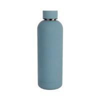 Quality 500ml Stainless Steel Sports Bottle Rubber Coating Double Wall For Running for sale