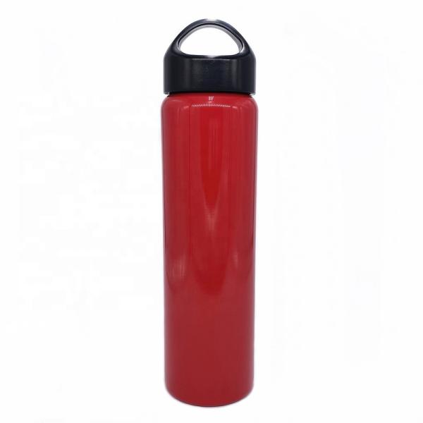 Quality 12oz / 17oz / 20oz / 25oz Stainless Steel Sports Bottle Wide Mouth With Loop Cap for sale