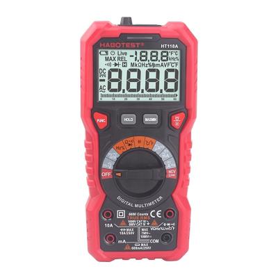 China HT118A LCD Digital Multimeter Auto Range 6000 Counts Measuring Voltage Current Resistance Capacitance True RMS for sale