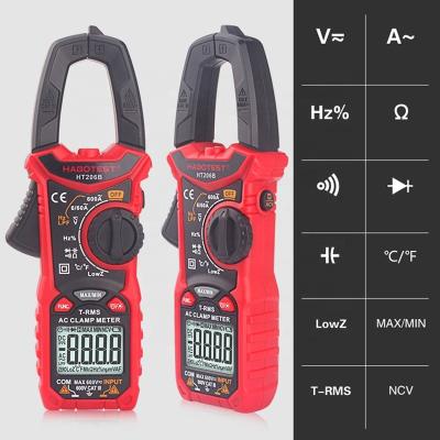 China HT206B Auto Range Digital Clamp Meters , 600A AC Current Clamp Meter for sale