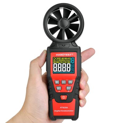 China 8 Fan Blades Handheld Digital Anemometer , 9999 Counters Portable Wind Meter for sale