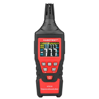 China CE Digital Temp And Humidity Meter , 60 Celsius Temperature And Humidity Tester for sale