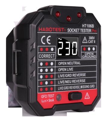 China HT106B Socket Plug Tester For Voltlage Measurement for sale