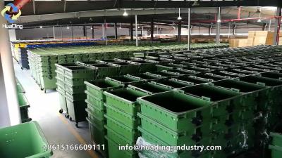 China Outdoor Steel Garbage Bin Pressing Type Galvanized Sheet Waste Bin for sale