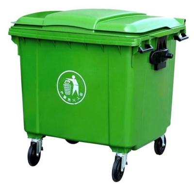 Chine le Wheelie en plastique de restaurant de poubelles de déchets 1100L réutilisent la poubelle de déchets à vendre