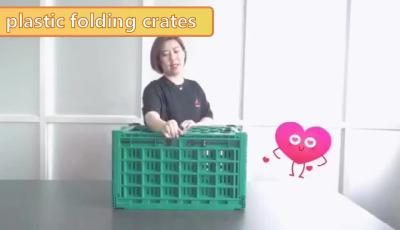 China New Design collapsible plastic moving Folding crate for sale for sale
