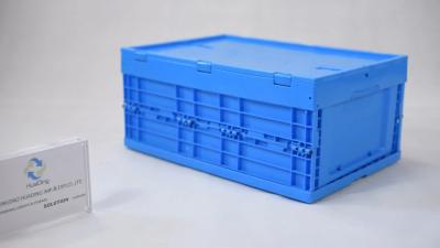 China Locking  Plastic Distribution Containers Wheeled Attached Lid Stacking Bins for sale