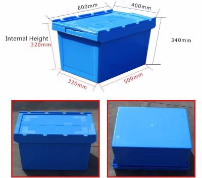 China Forma plástica aninhada e empilhada do retângulo dos recipientes dos escaninhos de armazenamento à venda