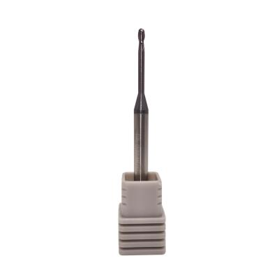 China 1.80mm 55HRC 2 Flute Cemented Carbide Ball Nose End Mill for sale