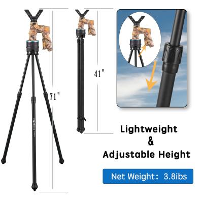 China Lightweight Hunting Shooting Stick 1.3kg Foldable Length 120cm Easy To Carry Product for sale